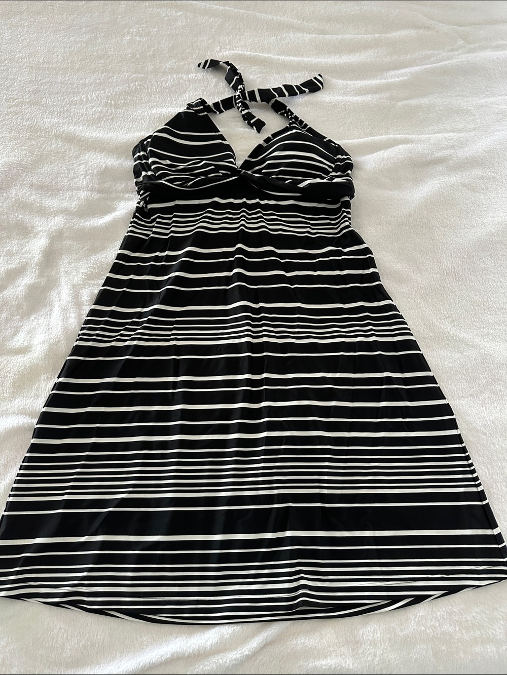 Athleta Halter Swim Dress Large 38 B/C